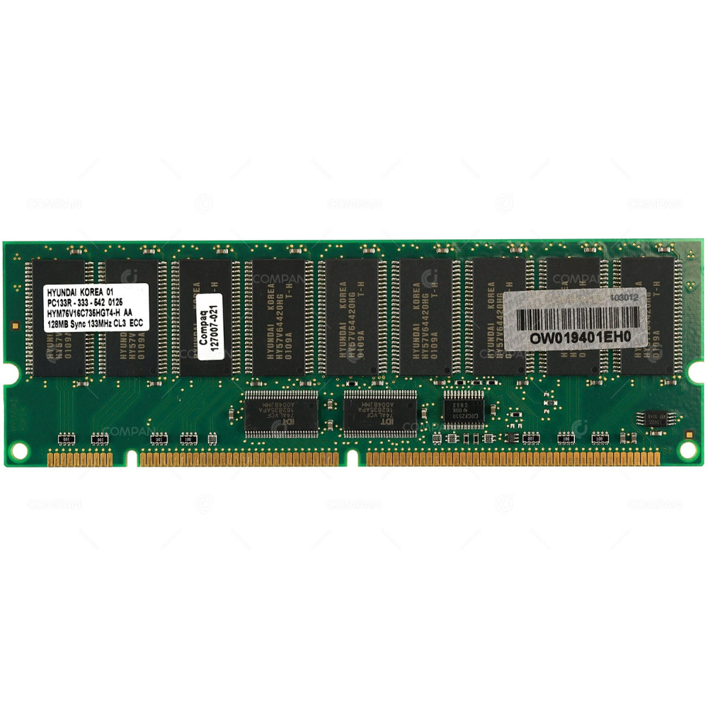 127007-021 HP 128MB PC-133R SDRAM 133 MHZ MEMORY HYM76V16C735HGT4-H